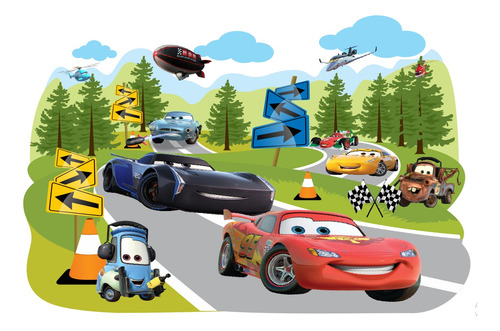 Vinilos Decorativos Infantiles Cars - 1.50mx1m