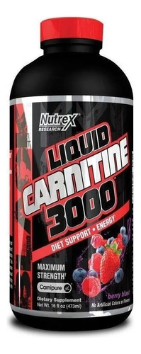 L- Carnitina 3000 Nutrex Liquid 480ml.  Fitness