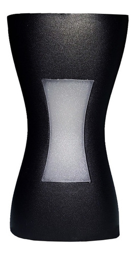2 Pack Lampara De Pared 8w Reloj De Arena Exterior Interior Estructura Reloj De Arena Negro Luz Calida 3500k