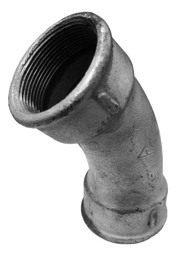 Curva 45° Galvanizada 2 Pulgadas Roscada H-h