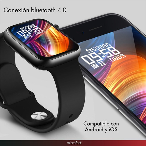 Smartwatch Reloj Cardio Presión Deportivo Notificaciones 1.5