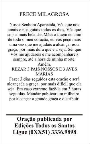 Milheiro Nossa Senhora Aparecida 1000 Un