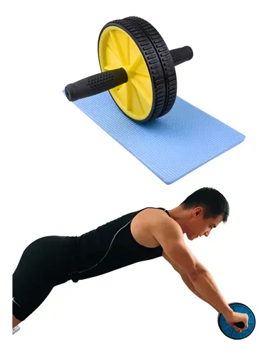 Rueda Abdominal Antiderrape Gym Dos Llantas, Rodillo Abs