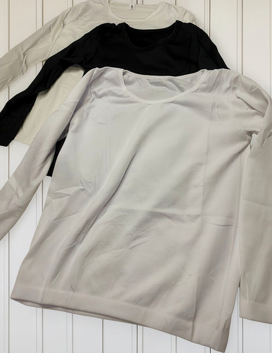 Kit De 3 Remeras Térmicas Blancas Niño Talle A Elección