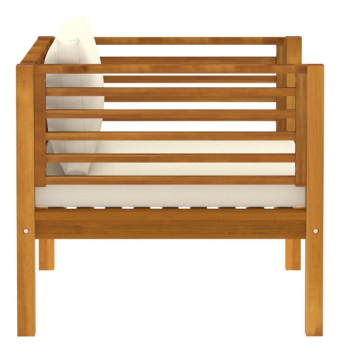 Silla De Jardín Vidaxl Cómoda De Madera Maciza De Acacia Con