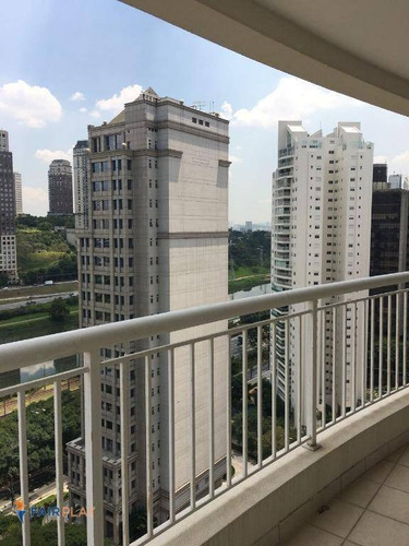 Apartamento No Brooklin, Ao Lado Da Berrini, 75m De Area Útil, 2 Dormitórios E 2 Vagas De Garagem - Ap3324