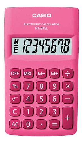 Calculadora 8 Dígitos Hl-815l Pink Casio
