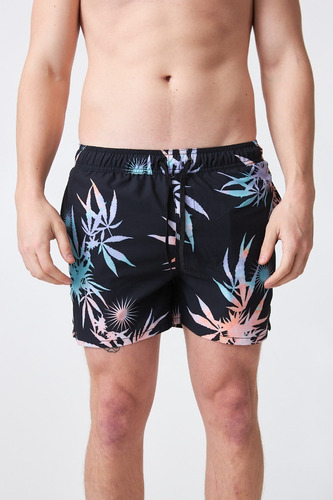 Boardshort Billabong Printed Lb Black Floral 15 Hombre