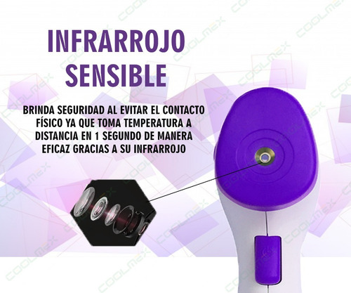 Termometro Digital Infrarrojo De Frente Sin Contacto Kodyee