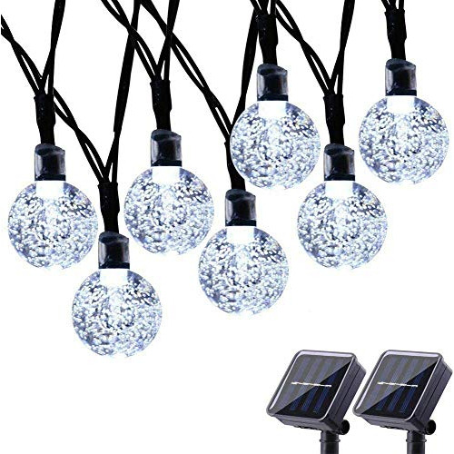 Luces De Navidad Solares Led 50 29 5 Pies Luces Solares...