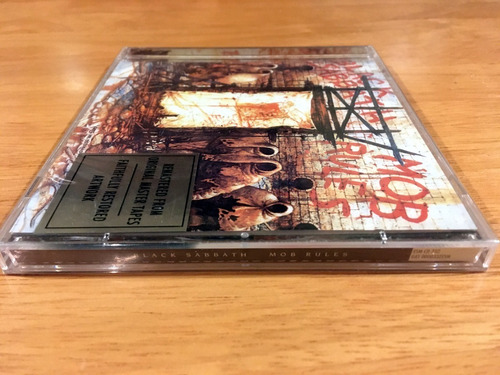Black Sabbath Mob Rules Cd Uk Rematered T1sellado 1996