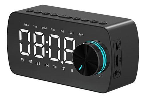 Reloj Espejo, Altavoz Bluetooth Inalámbrico, Voz Portátil De