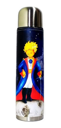 Imagen 2 de 7 de Equipo De Mate Madera Completo El Principito Regalo Cuero