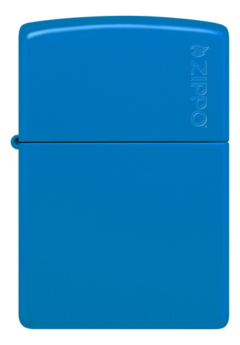 Isqueiro Zippo Azul Céu Fosco Com Logo