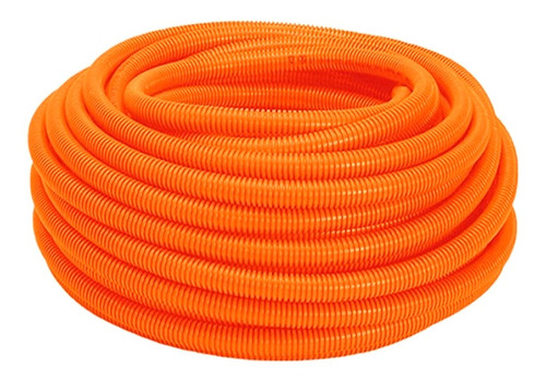 Conduíte Flexivel Pvc Corrugado 1/2 Dn20mm Laranja 50 Metros Cor da cobertura 20mm