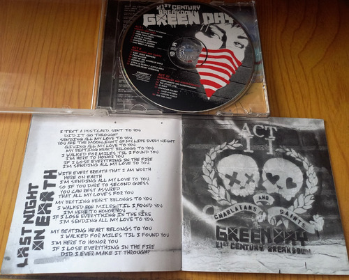 Green Day - 21st Century Breakdown Cd 1era Ed. Rock Punk (Usado)