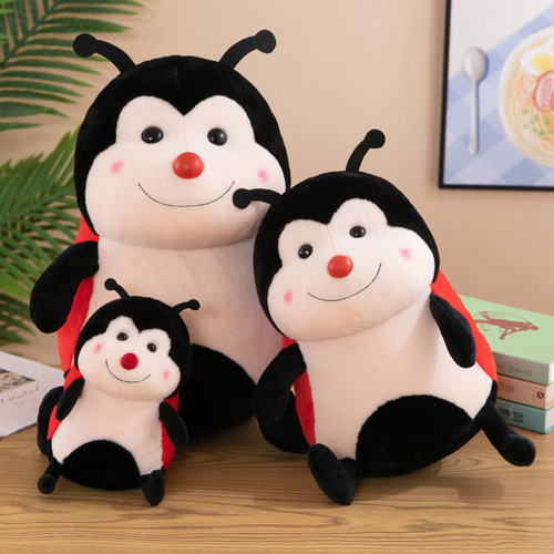 Brinquedo De Pelúcia De Joaninha De Sete Pontos De Desenho