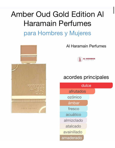 Perfume Al Haramain Amber Oud Gold Edition Edp 200ml