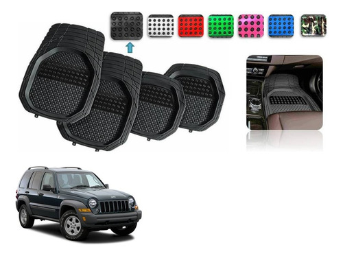 Tapetes 4pz Charola Color 3d Jeep Liberty 2002 A 2007