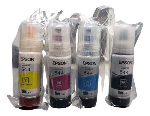 Imagen 4 de 4 de Kit Tinta Epson 544 De 65ml C/u (4 Colores)
