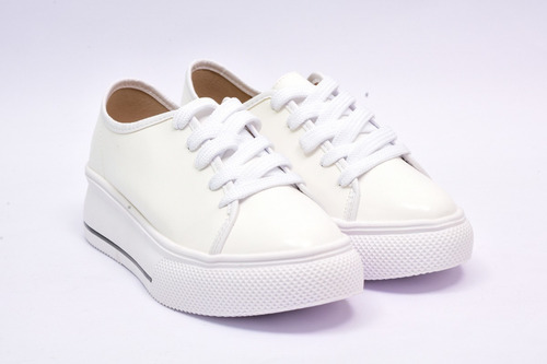 Zapatilla Beira Rio Urbana Blanca Con Plataforma Mujer