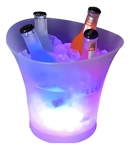 Balde De Gelo Rgb Caixa De Som Bluetooth Vodka Cerveja