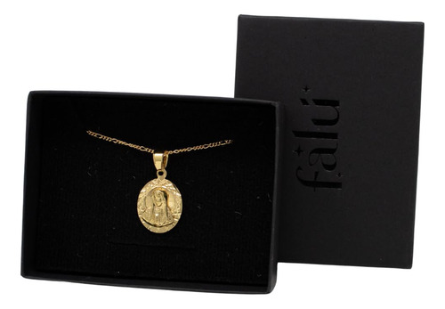 Collar Virgen De Guadalupe Chapa De Oro 22k Regalo Mamá Pare