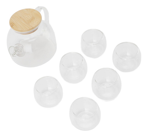 Juego De Teteras De Vidrio De 500 Ml, 6 Tazas