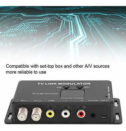 Modulador Rf Uhf Tv Link, Universal Av A Rf, Pal, Ir