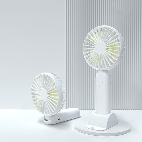 F New Ventilador De Mano Usb Con Cabezal De Ventilador Rever