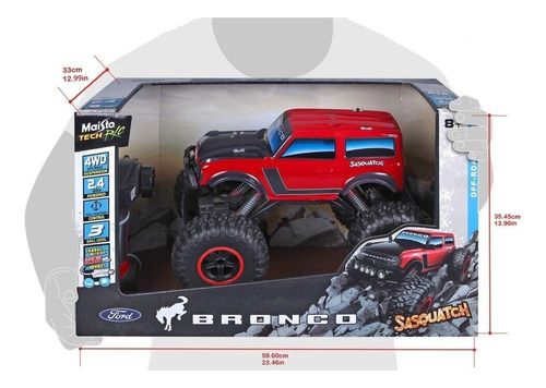 Maisto Tech 1:10 Ford Bronco Sasquatch 4x4 Remote Control 