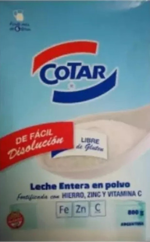 Leche En Polvo Cotar 800 Gr.pack X 12 Unidades.