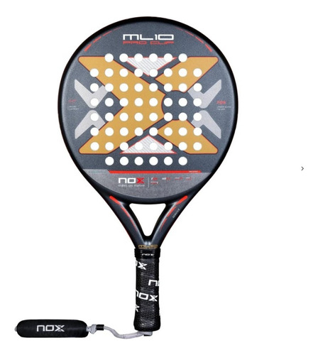 Paleta de padel Nox ML10 Pro Cup Rough con goma HR3 y diseño glass