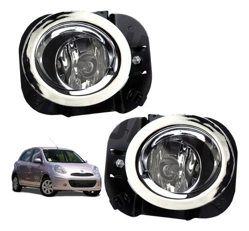 Neblineros Para Nissan March 2010 - 2014 + Luces Led