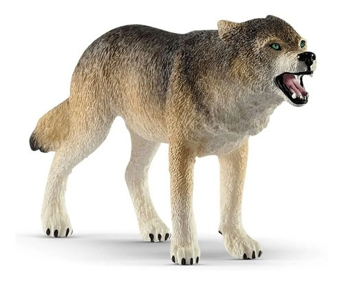 Miniatura realista de vida salvaje de Schleich, con forma de lobo