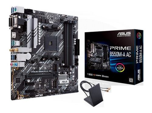 Placa Asus Prime B550m-a Ac Wifi Bt Ryzen 5000/5000g/4k-g/3k