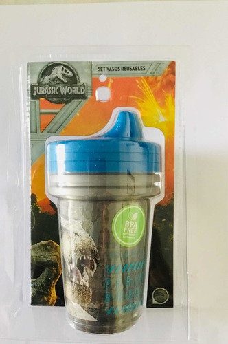 Set 3 Vasos Reutilizables Jurassic World