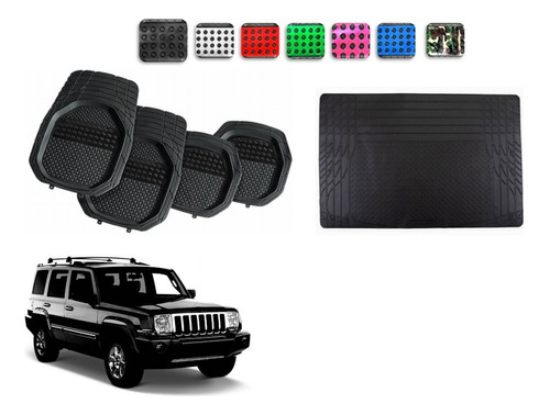 Tapetes 3d Color + Cajuela Jeep Commander 2006 A 2009 2010