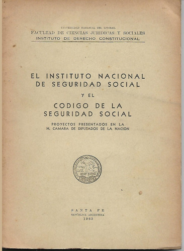 Inst Nac Seguridad Social Código De Seguridad Social 1963