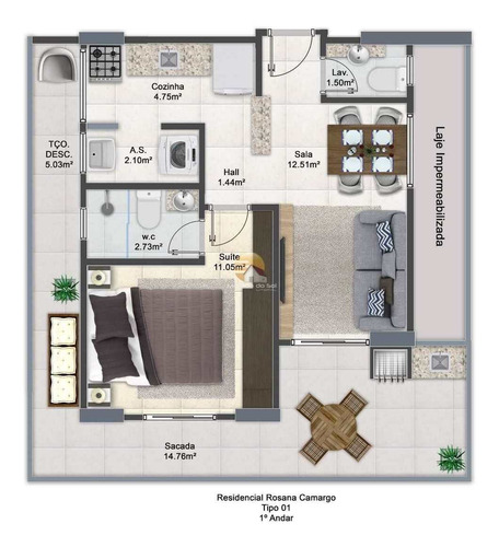 Imagem 5 de 16 de Apartamento Com 1 Dorm, Guilhermina, Praia Grande - R$ 287 Mil, Cod: 6215 - V6215