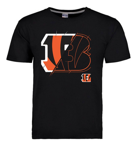 Playera Nfl Escudo Cincinnati Bengals Negro