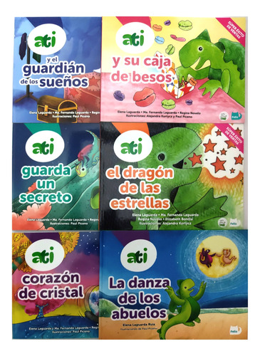 Ati El Dragón De Las Estrellas Colección 6 Libros Infantiles