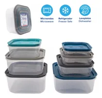 Comprar Envases Plasticos Alimentos 7 Piezas Tapa Recipientes Comida