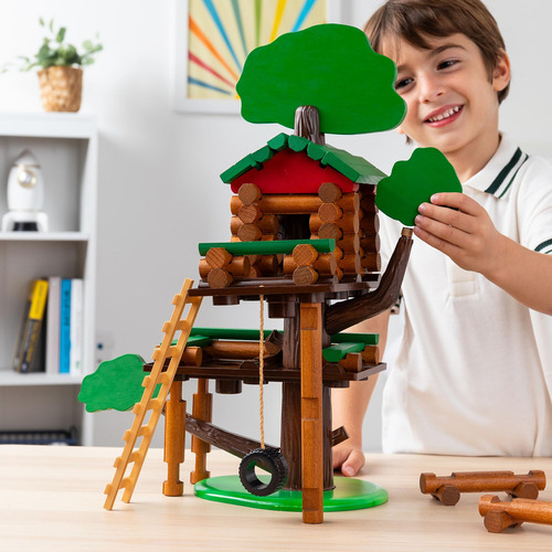 Juego De Construcción Casa En Árbol K'nex 2 Niveles 80