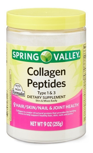 Spring Valley Collagen Peptides Powder, Type 1 & 3, 9 Oz