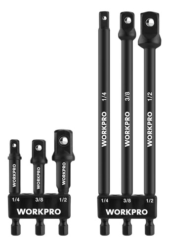 Workpro Juego De Extensin De Adaptador De Enchufe De 6 Pieza