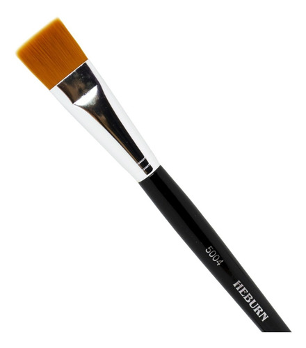 Heburn Pincel De Maquillaje Recto Linea Sintetica N10 5004 Color Negro