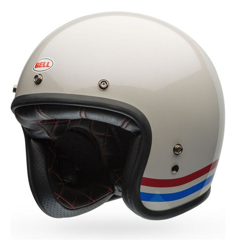 Bell Casco Moto Custom 500 Stripes Talle Xl - Cafe Race