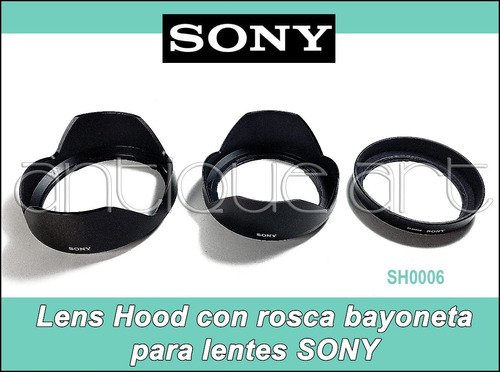 A64 Lenshood Sony Parasol Para Diversos Lentes Bayoneta 