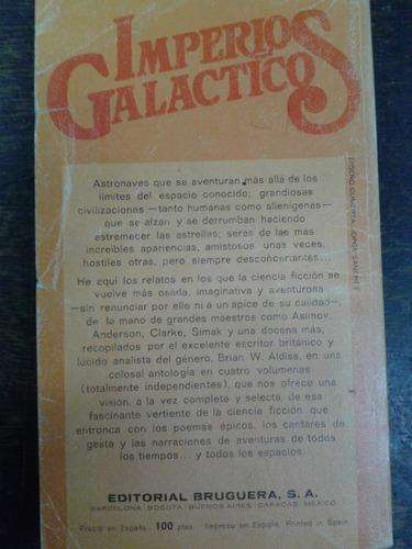 Imagen 2 de 4 de Imperios Galacticos 1 * Brian W. Aldiss * Bruguera *